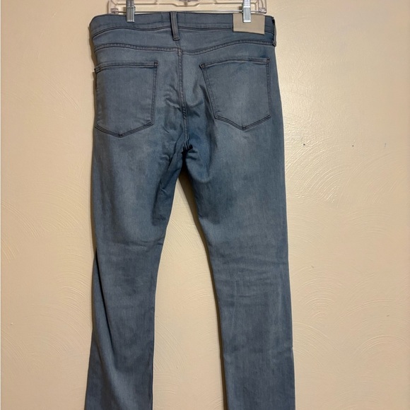 PAIGE Straight Leg Jeans in Soft Blue - Picture 9 of 9